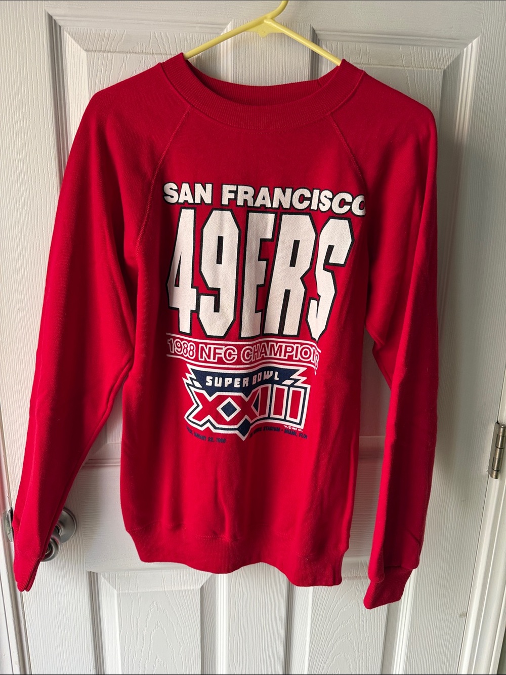VINTAGE* San Francisco 49ers Red Crewneck Sweater